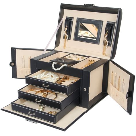 macys steel jewelry box|small mirrors for jewellery boxes.